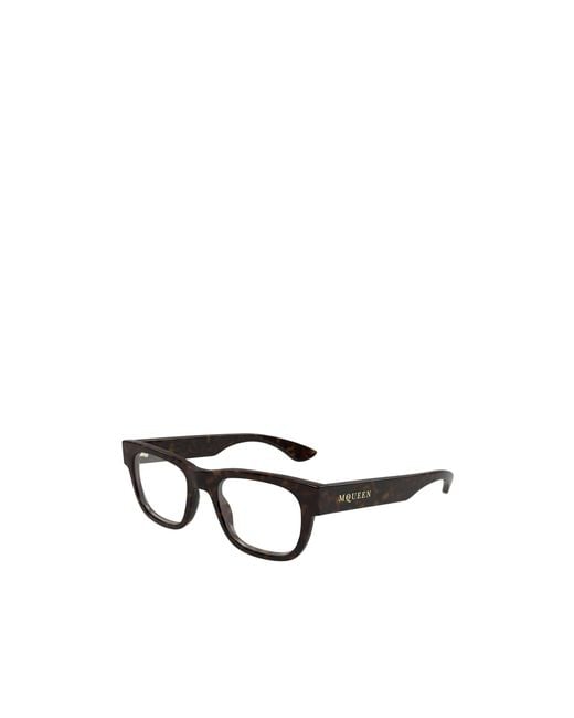 McQueen White Eyewear Square Frame Glasses for men
