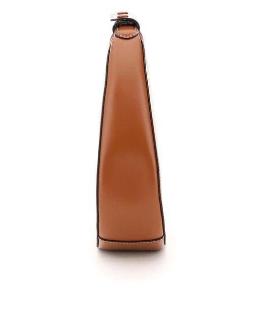 Staud Brown Moon Strapped Mini Shoulder Bag