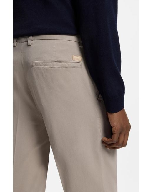 Boss Gray Kane Trousers for men