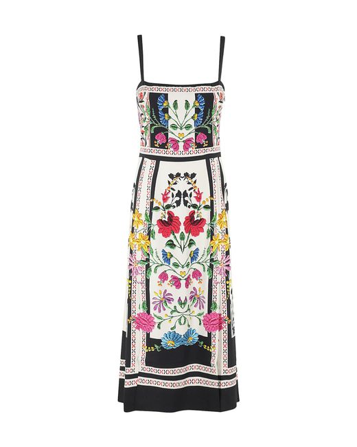 LaDoubleJ White Buy Me A Martini Floral-Print Dress