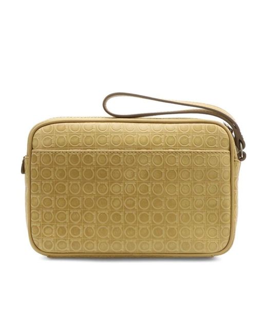 Ferragamo Metallic Logo Hand-Held Bag