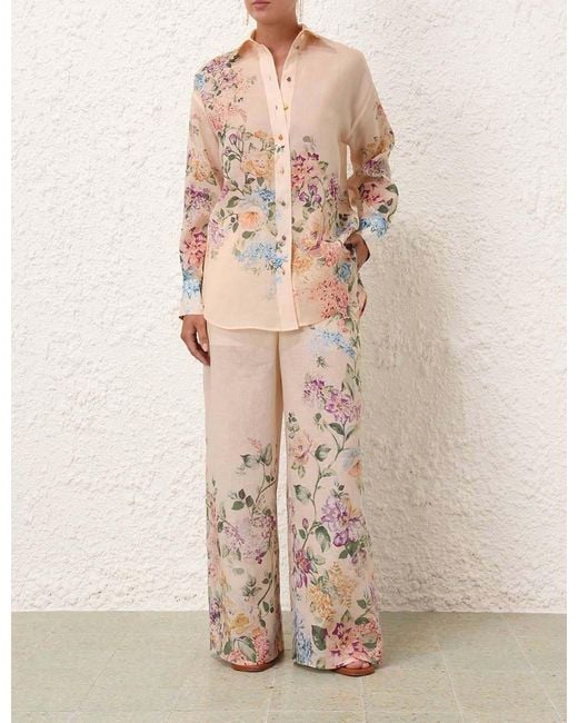 Zimmermann White Halliday Relaxed Shirt