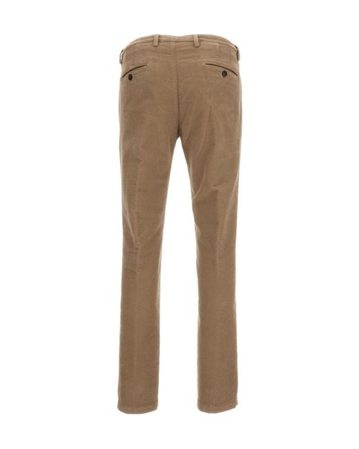 Briglia 1949 Natural Casual Pants With Belt Loops for men