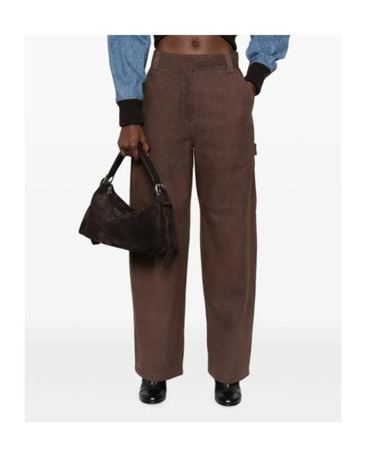 IRO Brown Casual Trousers With Belt Loops