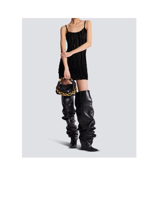 Balmain Black Mini Sync Bag