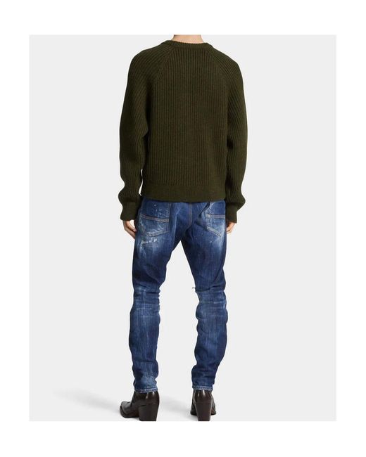 DSquared² Blue Medium Ripped Cool Guy Mini Front Jeans for men