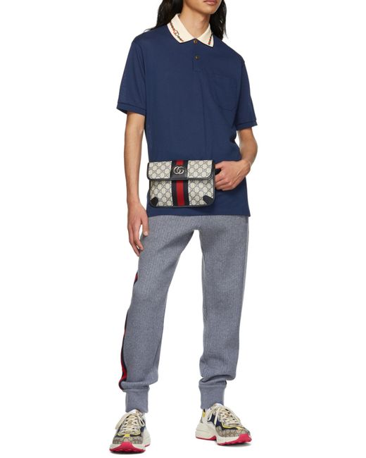 Gucci Black Ophidia Gg Belt Bag for men