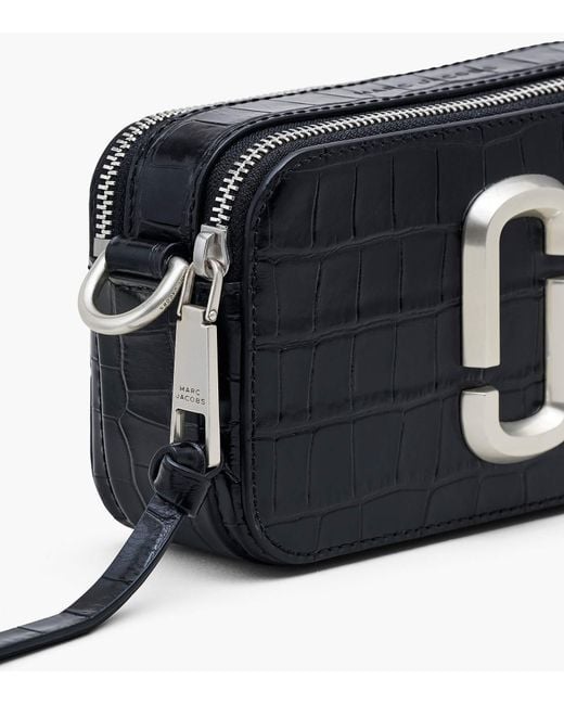 Marc Jacobs Black The Snapshot Leather Shoulder Bag
