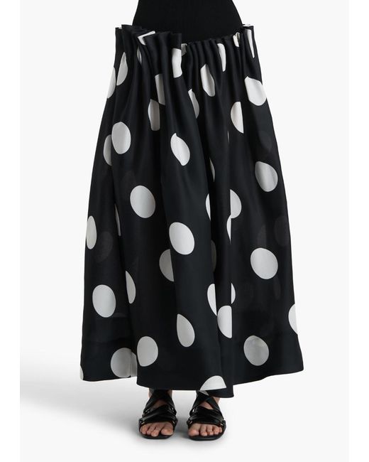 Khaite Black Riley Skirt