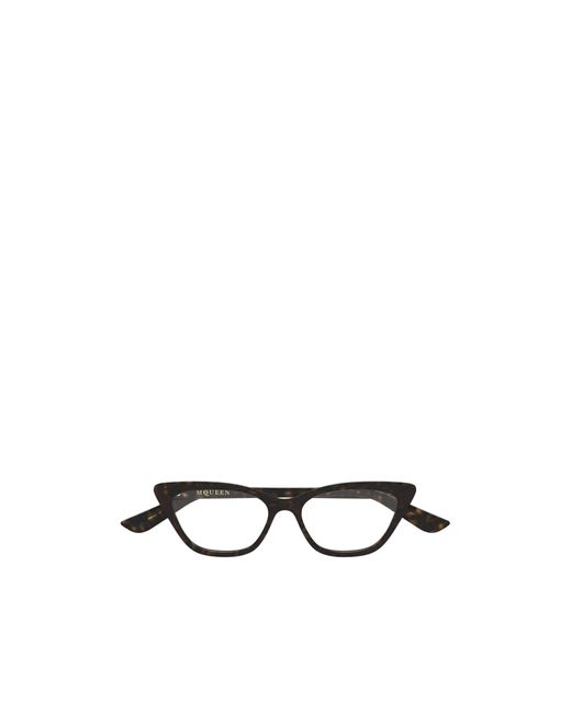 McQueen White Eyewear Cat-Eye Frame Glasses