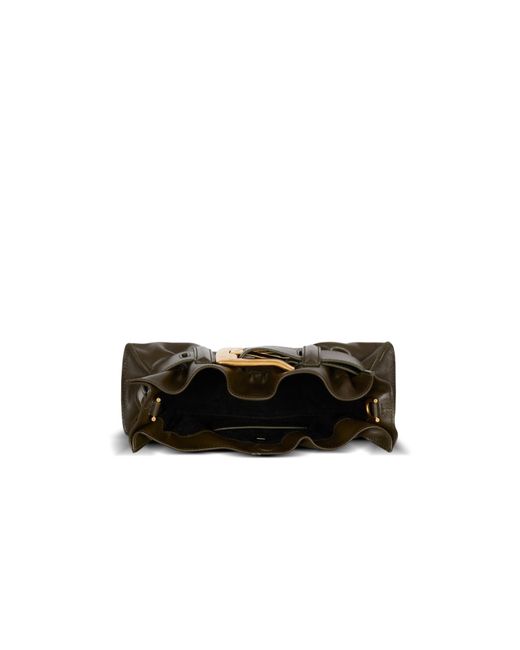 Balmain Metallic Mini Anthem Shoulder Bag