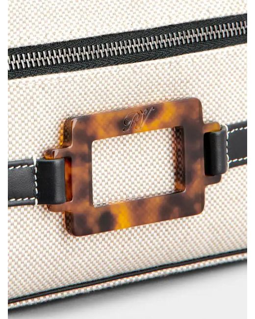 Roger Vivier Metallic Zipped Handbag