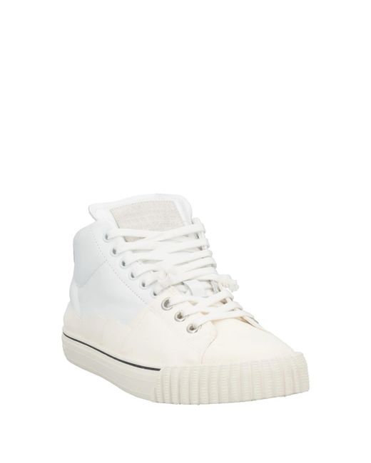 Maison Margiela White Solid Color Sneakers
