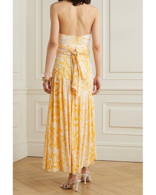 Proenza Schouler Metallic Snake Print Dress