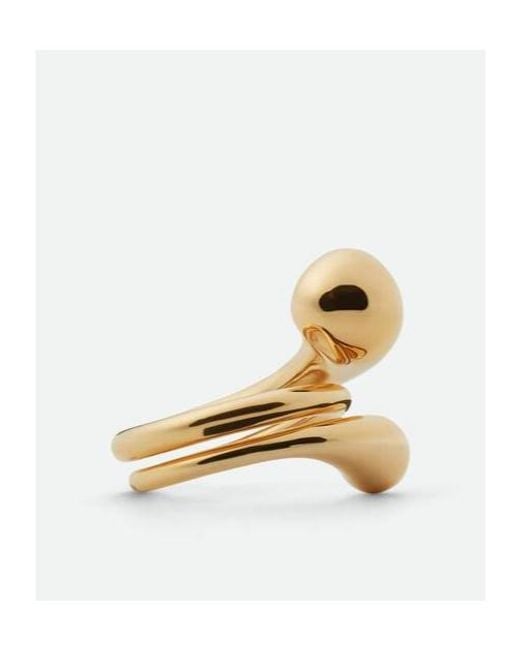 Bottega Veneta Metallic Drop Ring