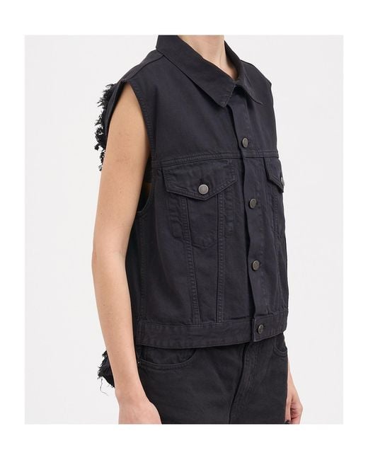 Haikure Black Sleeveless Vest