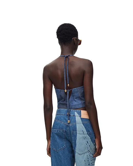 Loewe Blue Strappy Top