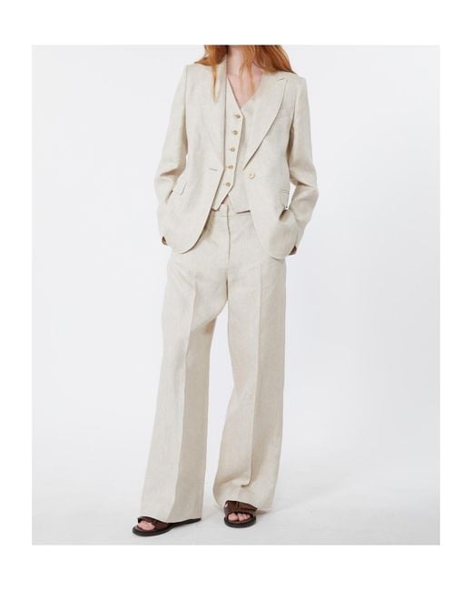 Weekend by Maxmara Natural Malizia Pressed Crease Pants