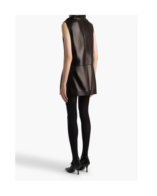 KHAITE Daria Sleeveless Mini Dress in Black | Lyst
