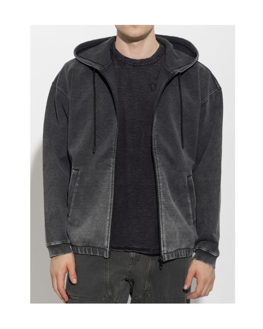 DIESEL Gray Hermy-Zip Jacket for men