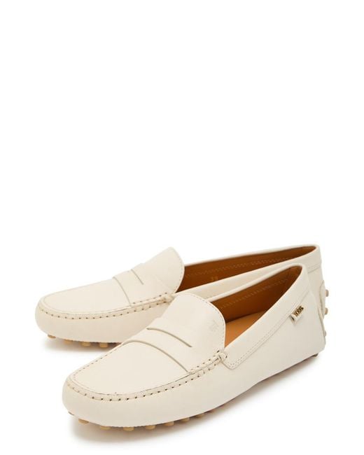 Tod's Natural Leather Loafers