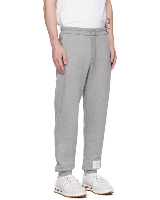 Thom Browne Gray Rwb Stripe Track Pants for men