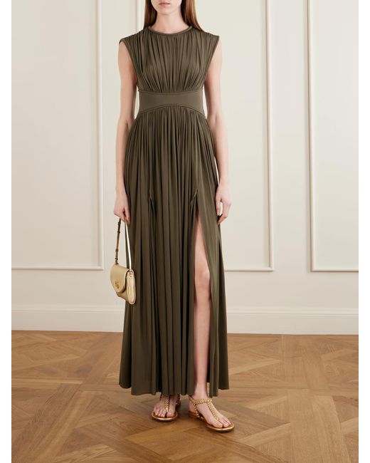 Zimmermann Green Luma Column Maxi Dress