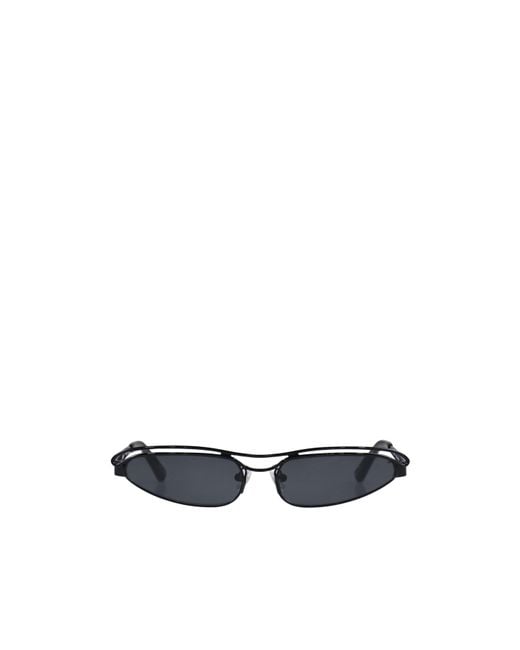 The Attico White Norma Sunglasses