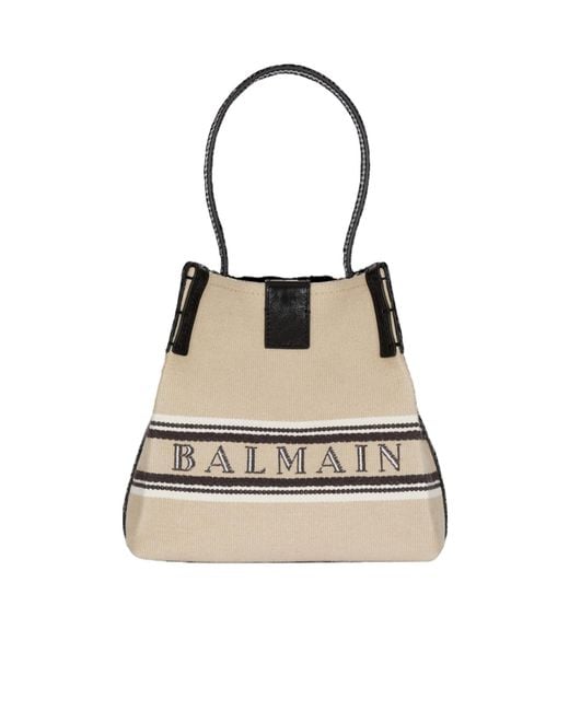Balmain Natural Release Bucket Bag