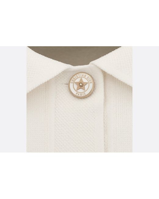 Dior White Cropped Jacket