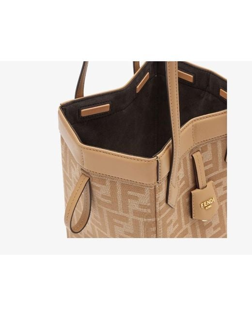 Fendi Metallic Origami Drawstring Mini Bucket Bag