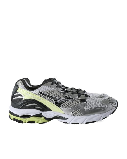 Mizuno Gray Round-Toe Sneakers for men