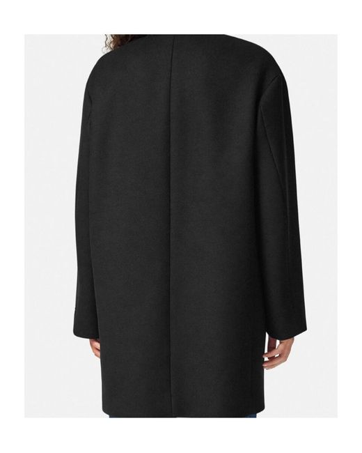 Versace Black La Medusa '95 Coat