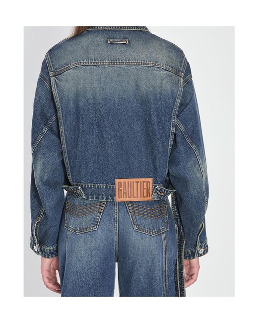 Jean Paul Gaultier Blue Denim Buttoned Jacket