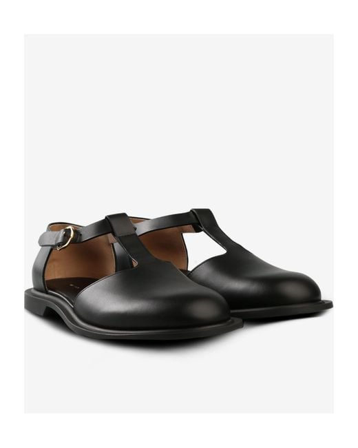 The Row Black Nic Loafers