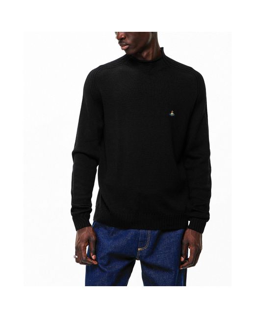 Vivienne Westwood Black Crew Neck Jumper for men