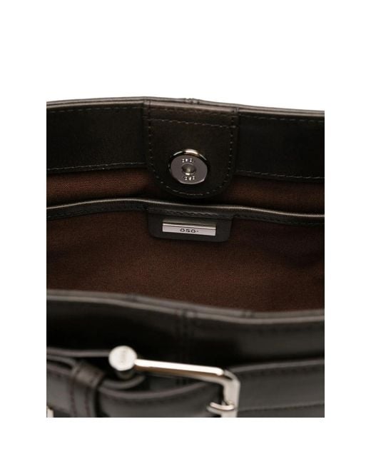 OSOI Black Dual-Handle Shoulder Bag