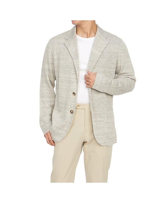Lardini Gray Long-Sleeved Casual Jacket for men