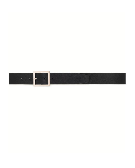 Orciani White Reversible Saffiano Leather Belt for men