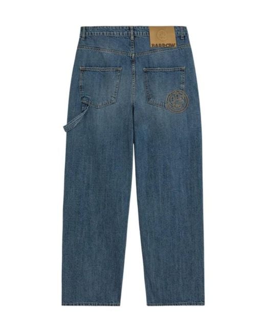 Barrow Blue Cotton Jeans for men