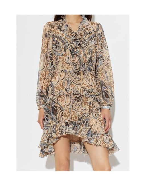 Etro Natural Long-Sleeved Dress
