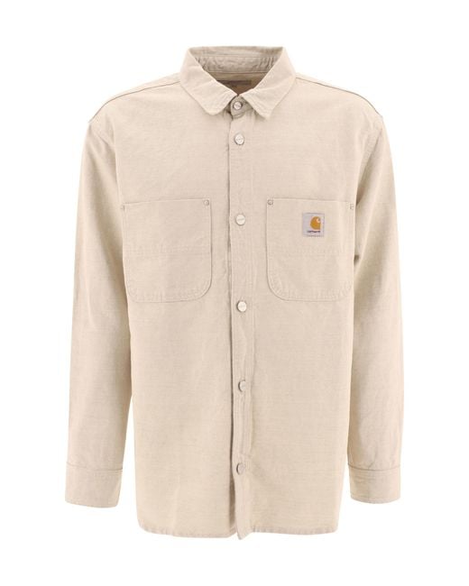 Carhartt Natural Walter Logo Patch Overshirt for men