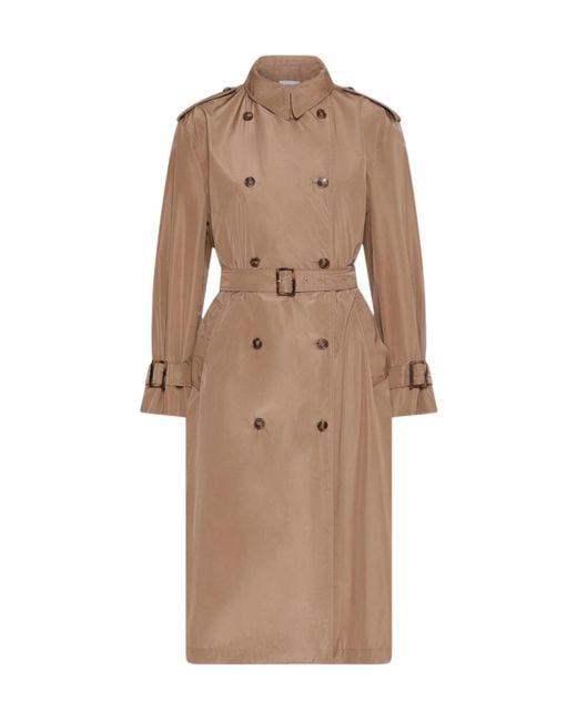 Marella Brown Double-Breasted Coat