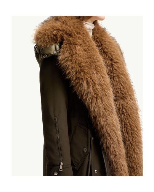 Moncler Green Halicte Long Down Parka