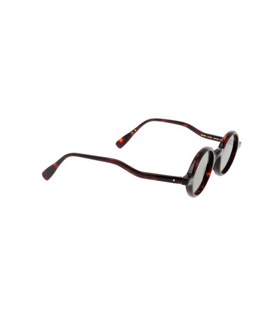 Eyevan 7285 White 7285 Round-Frame Sunglasses for men