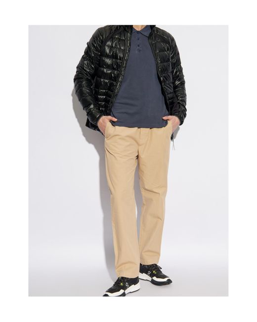 Woolrich Natural Loose Fit Drawstring Trousers for men