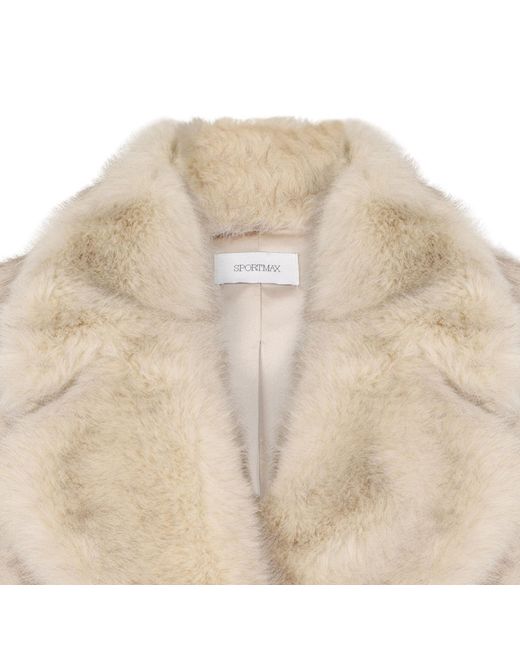 Sportmax Natural Rosaria Tied Waist Coat