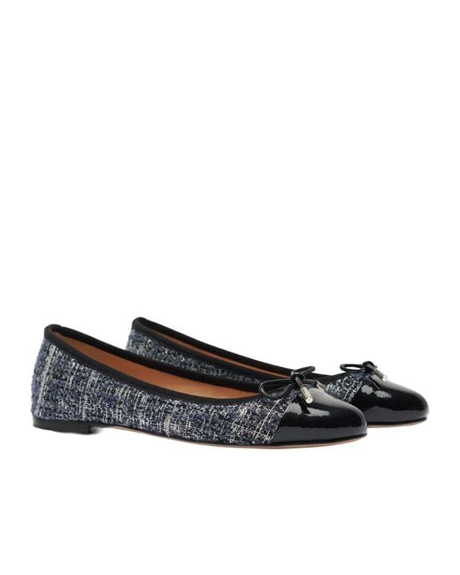 Scarosso Multicolor Carla Bow-Detailed Ballerina Shoes