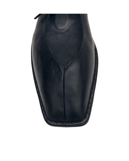 Alohas Blue Square-Toe Ballet Flats