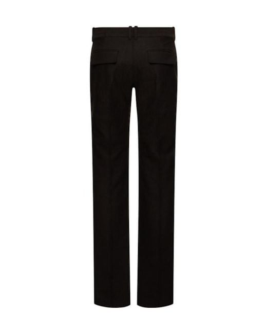 The Row Black Belt-Loop Casual Pants